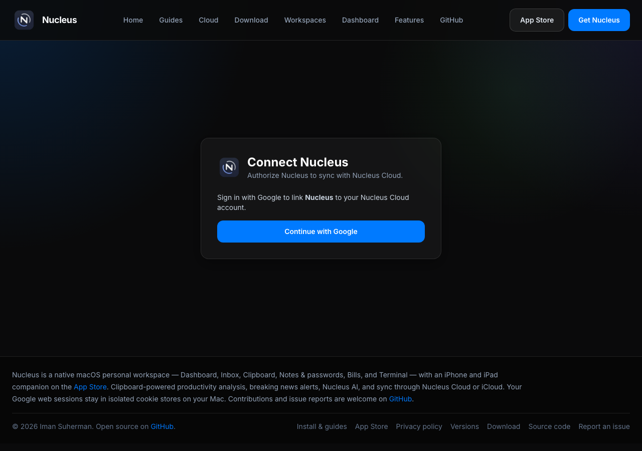 Authorize a device for Nucleus Cloud